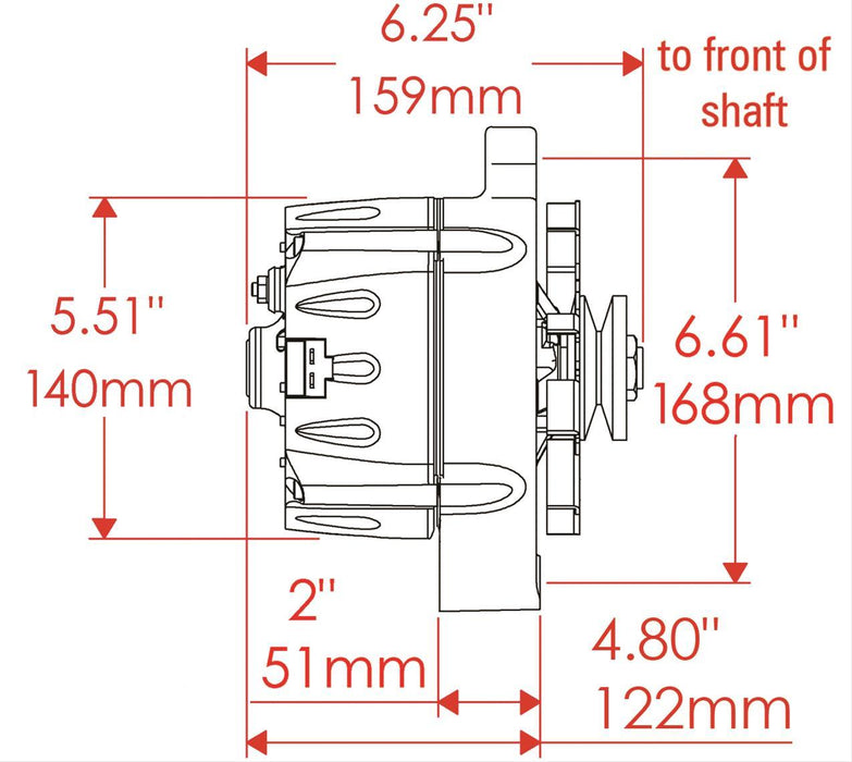 Natural GM 12si Original Look Alternator PM7294