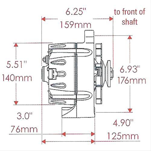 Natural Finish Ford Alternator PM8-47141