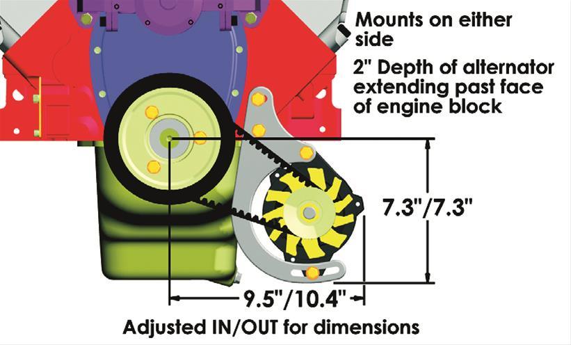 Drag Racing Alternator Kit PM8-898