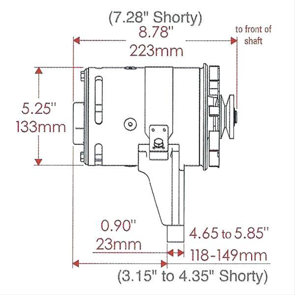 Black PowerGEN Alternator PM82021