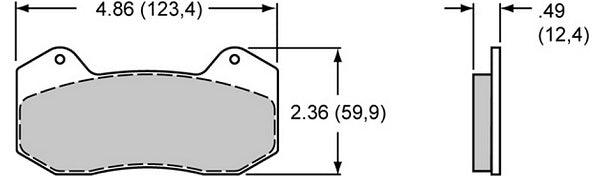 Smart Pad Brake Set with BP-10 Compound WB150-10006K