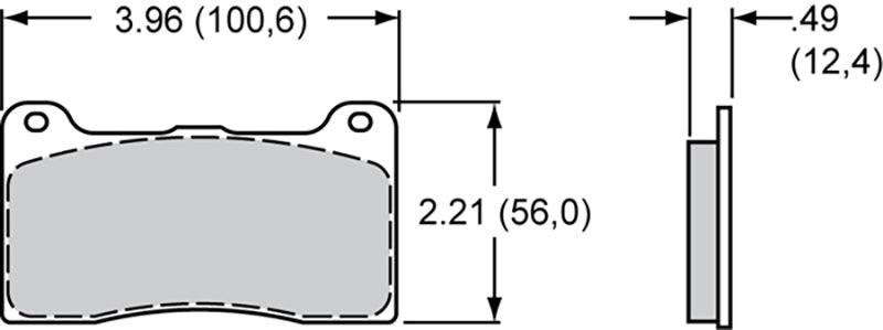 Smart Pad Brake Pad Set with BP-10 Compound WB150-9136K