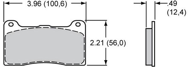 Smartpad Brake Pad Set with BP-20 Compound WB150-9418K