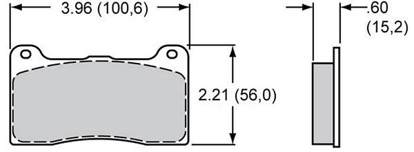 Smartpad Brake Pad Set with BP-20 Compound WB150-9419K