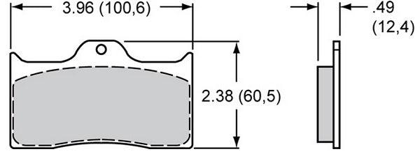 PolyMatrix Brake pad Set with A Compound WB15A-5734K