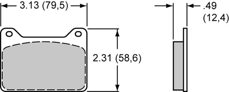 PolyMatrix Brake Pad Set with A Compound WB15A-8809K