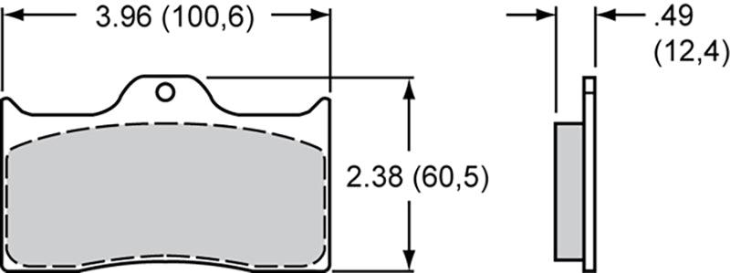 PolyMatrix Brake Pad Set with B Compound WB15B-3991K