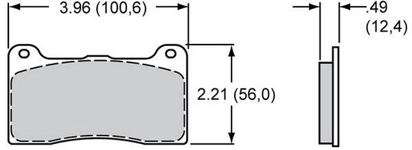 PolyMatrix Brake Pad Set with B Compound WB15B-9836K