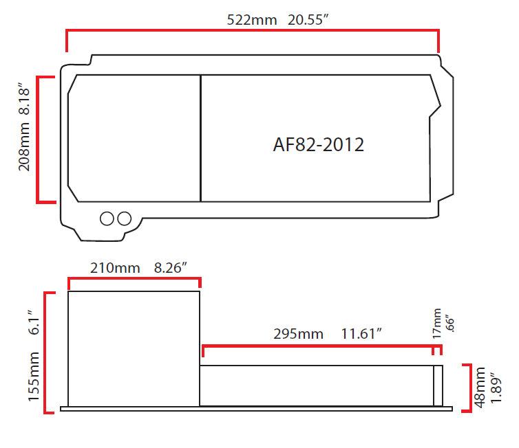 Fabricated LS Rear Sump Conversion Oil Pan AF82-2012