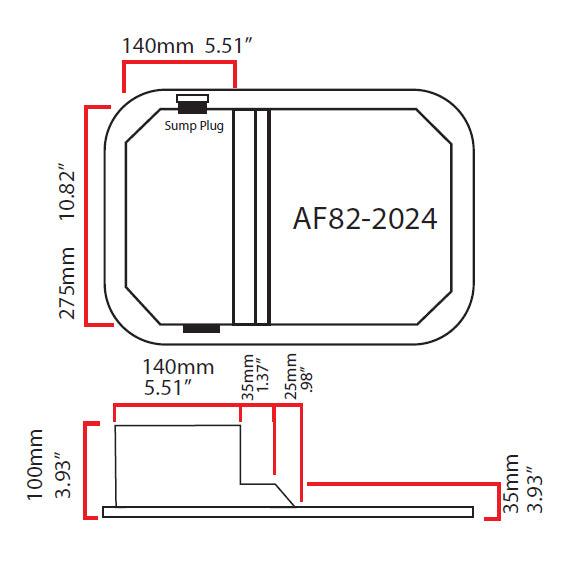 Mazda Fabricated Front Sump Oil Pan AF82-2024