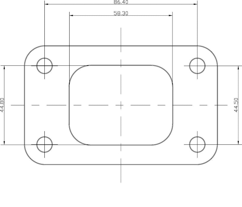 T3 Stainless Steel Turbine Inlet Flange AF9551-0002