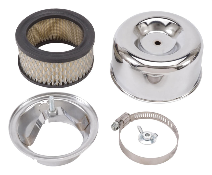 Edelbrock 94 Round Chrome Air Cleaners 1202