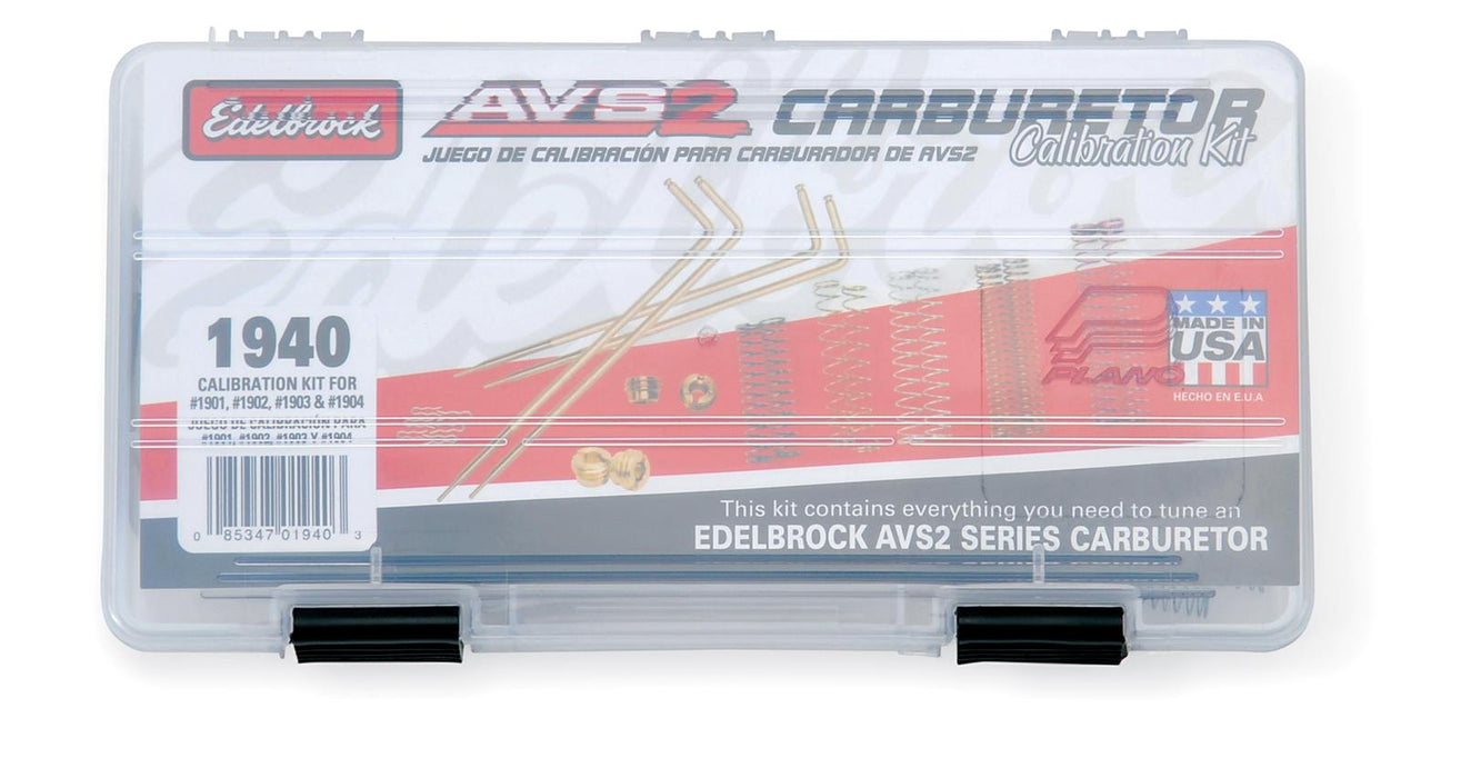 Edelbrock AVS2 Series Carburetor Calibration Kits 1940