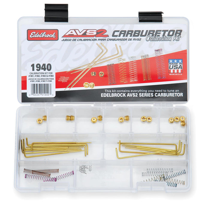 Edelbrock AVS2 Series Carburetor Calibration Kits 1940