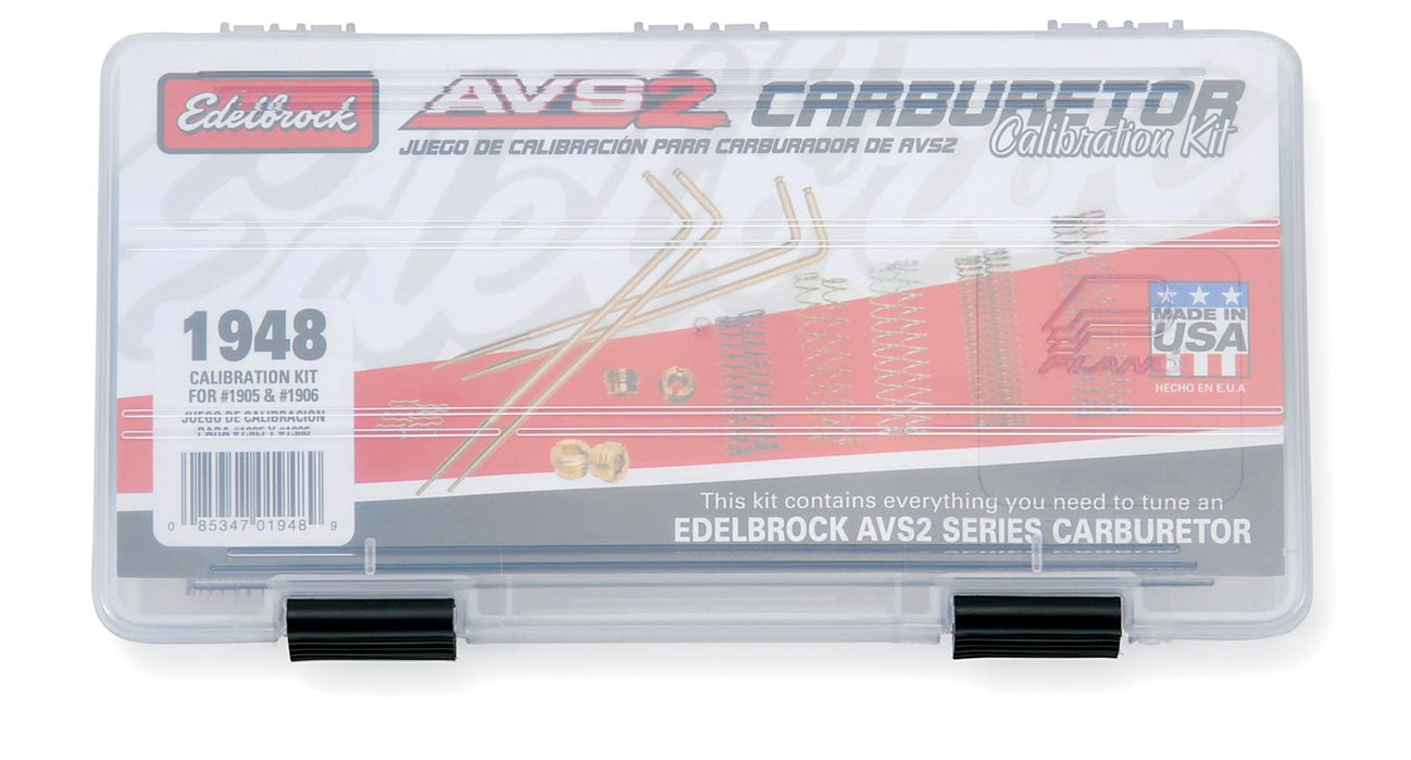 Edelbrock AVS2 Series Carburetor Calibration Kits 1948