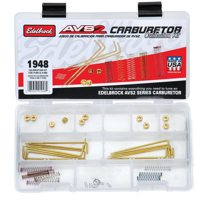 Edelbrock AVS2 Series Carburetor Calibration Kits 1948