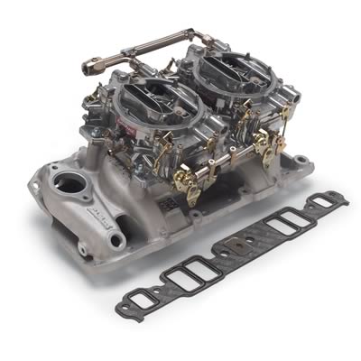 Edelbrock Performer RPM Dual Quad Air-Gap Manifold and Carburetor Kits 2025