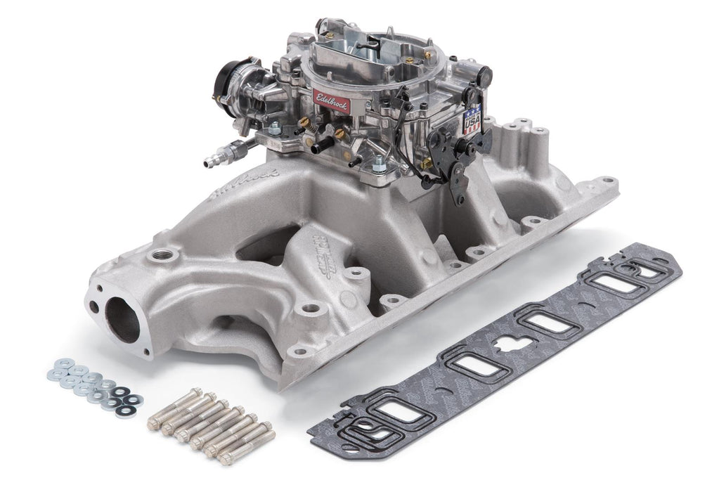 Edelbrock Performer RPM Air-Gap Intake Manifold and Carburetor Kits 2034