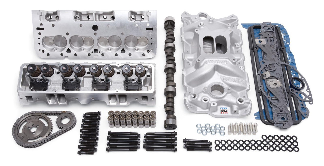 Edelbrock Total Power Package 338 HP Small Block Chevy Top-End Engine Kits 2038