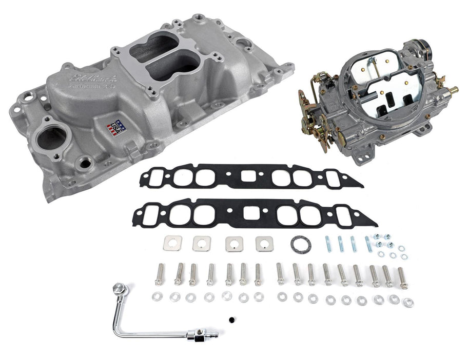 Edelbrock Performer Intake Manifold and Carburetor Kits 2061