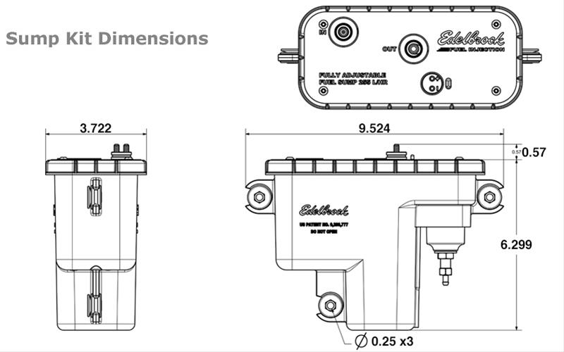 Edelbrock Universal EFI Sump Fuel Systems 36031