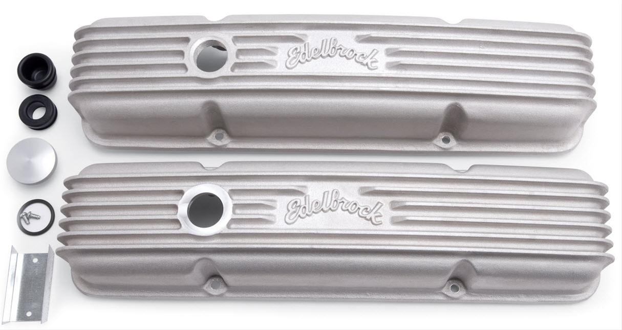 Edelbrock Classic Cast Aluminum Valve Covers 41449