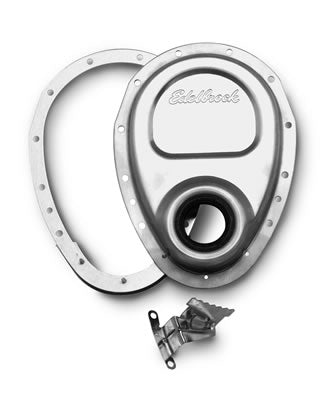 Edelbrock Two-Piece Aluminum Timing Covers 4242