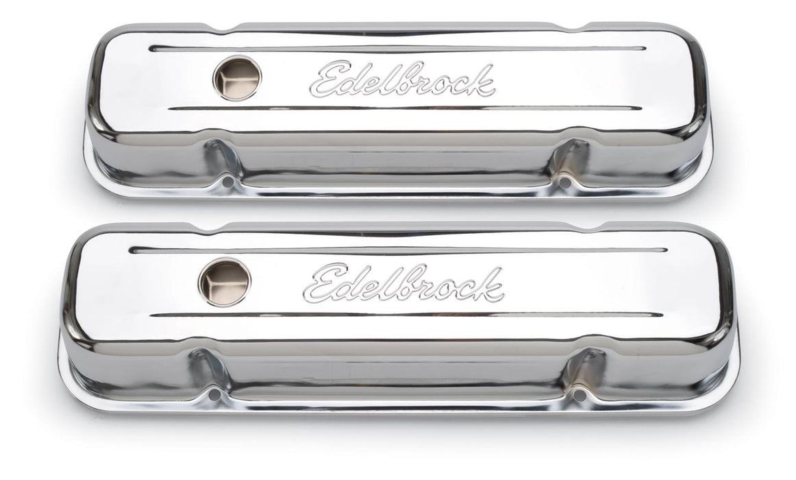 Edelbrock Signature Series Chrome Valve Covers 4457