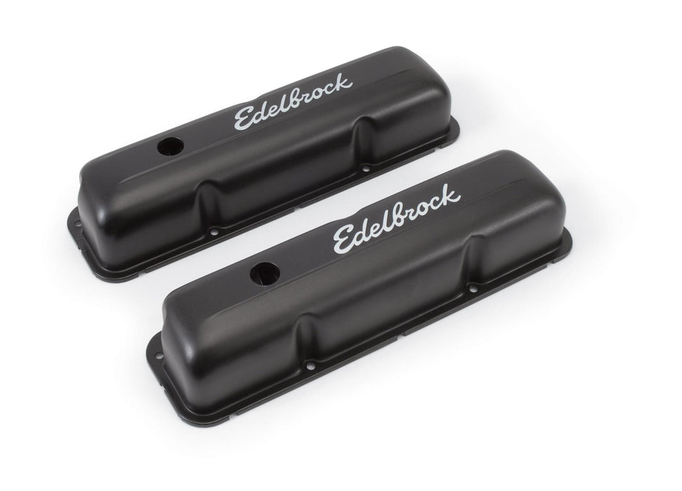 Edelbrock Signature Series Black Valve Covers 4623