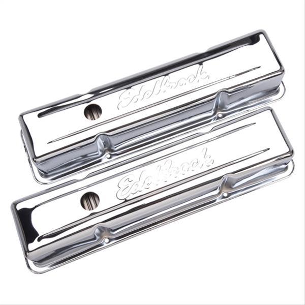 Edelbrock Signature Series Chrome Valve Covers 4649