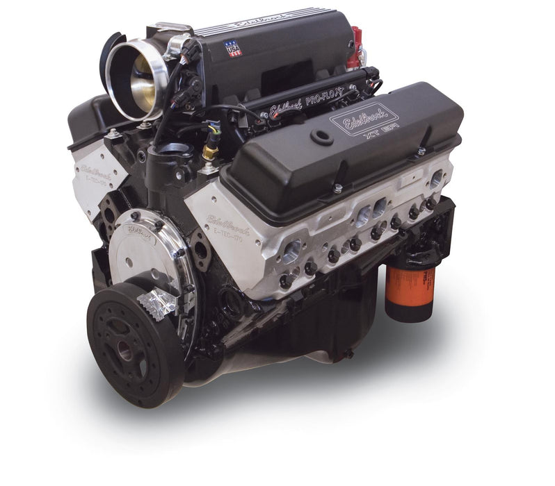 Edelbrock Performer E-Tec Pro-Flo XT 4 350 C.I.D. 380 HP Long Block Crate Engines 46613