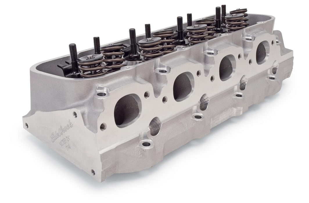 Edelbrock Victor Jr. 24 Degree Rectangular Port Cylinder Heads for Big Block Chevy 77485