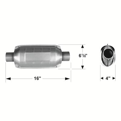 Flowmaster Universal Catalytic Converters 2250225