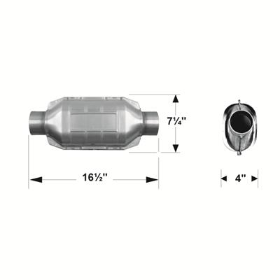 Flowmaster Universal Catalytic Converters 2900230