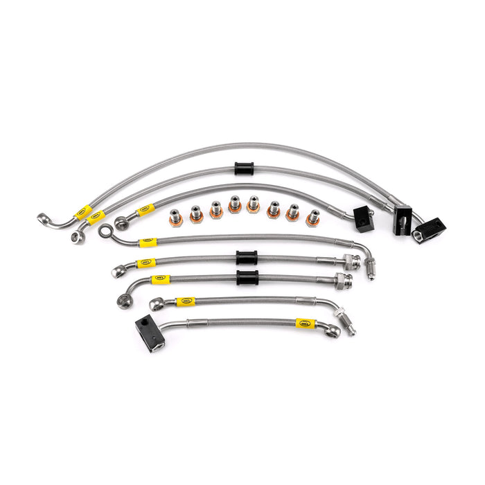 Yamaha YZF-R125 ABS 2019-2021 Flexible ABS Replacement Brake Lines HEL Stainless Steel Braided