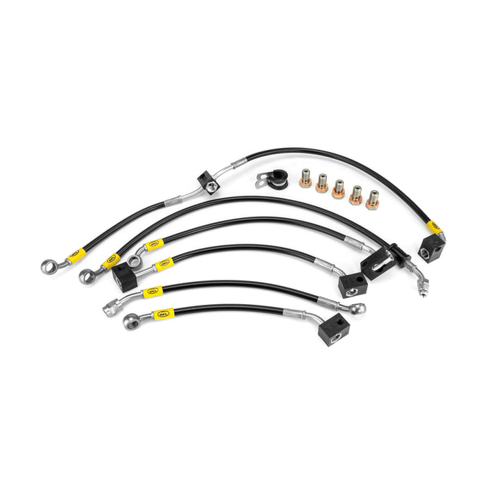 Honda CBR650R ABS AK-AP 2019-2023 Flexible ABS Replacement Brake Lines HEL Stainless Steel Braided