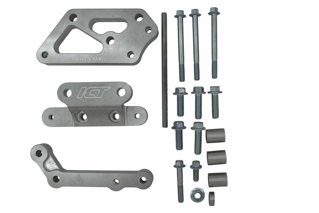 ICT Billet Air Conditioner Brackets 551197-LSA01