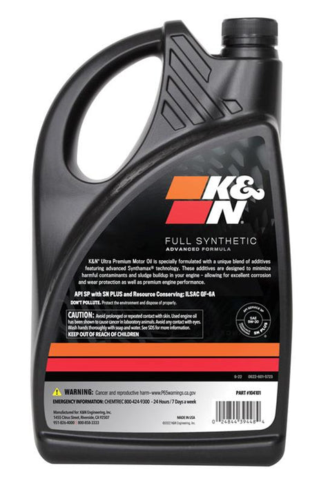 K&N Full Synthetic Ultra Premium Engine Oil 104101