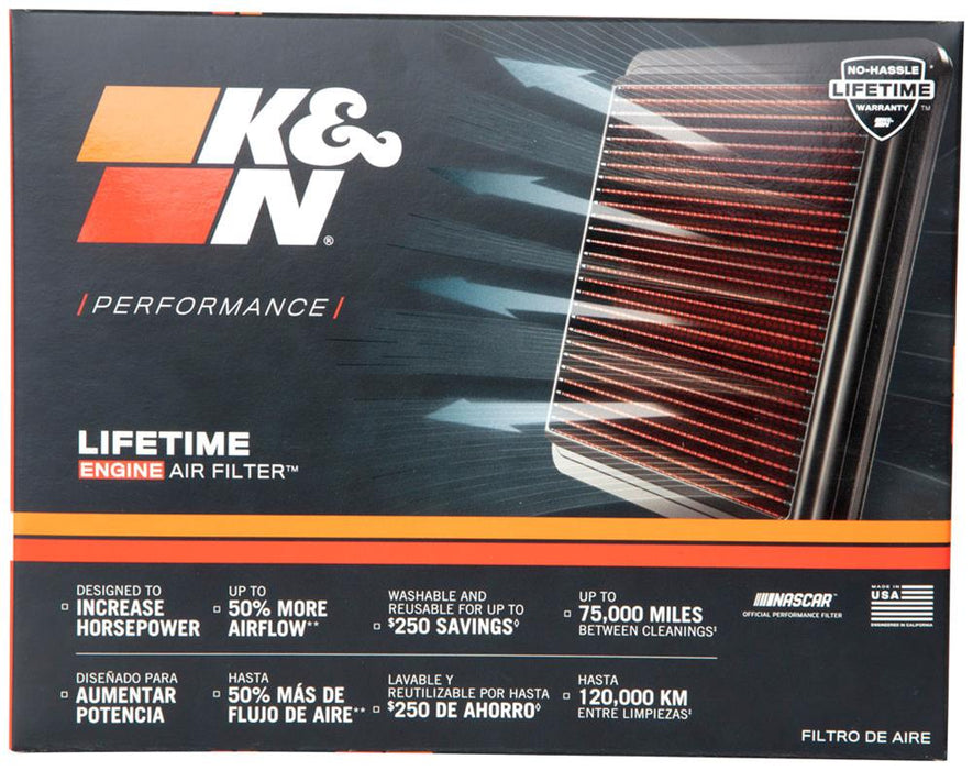 K&N Washable Lifetime Performance Air Filters 33-2143