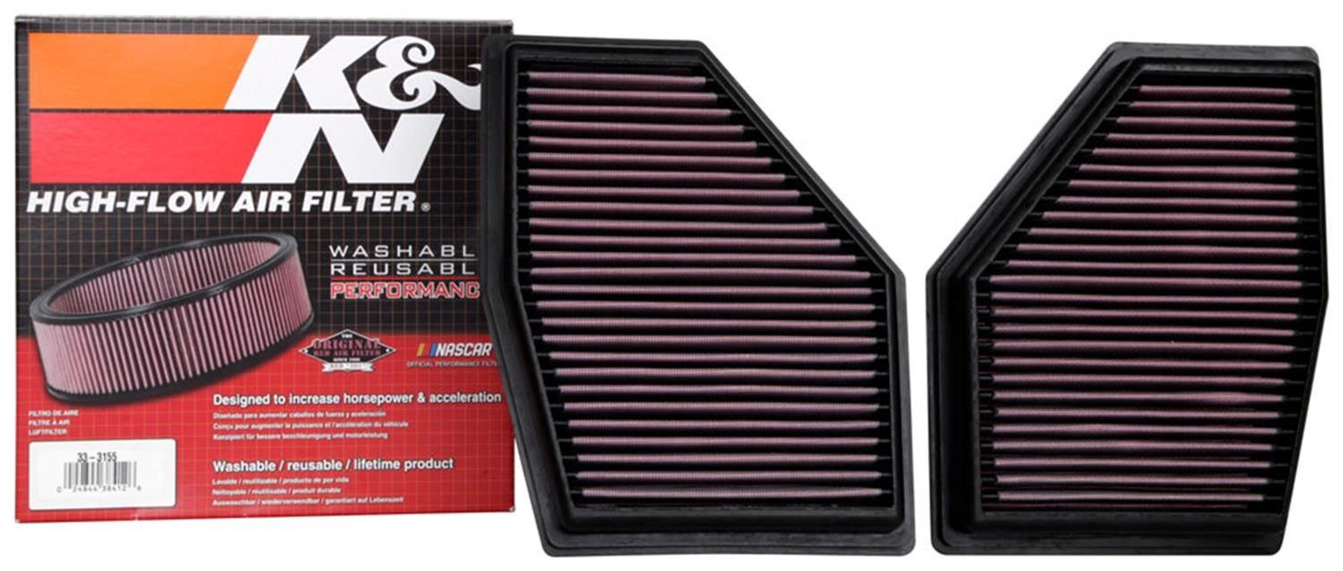 K&N Washable Lifetime Performance Air Filters 33-3155