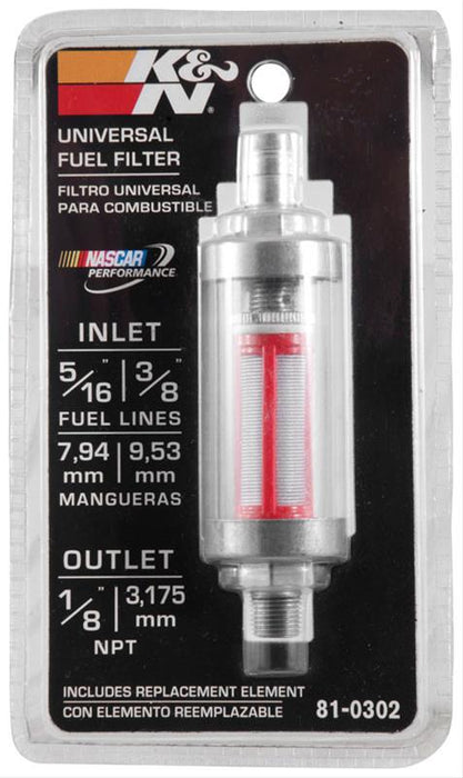 K&N Inline Fuel Filters 81-0302