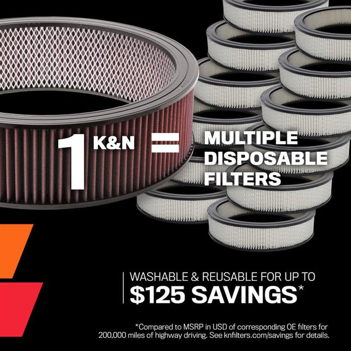 K&N Washable Lifetime Performance Air Filters E-0666