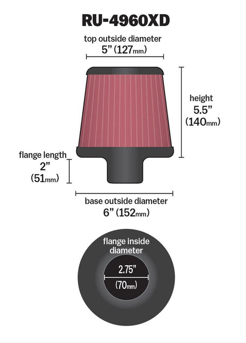 K&N XD Air Filters RU-4960XD