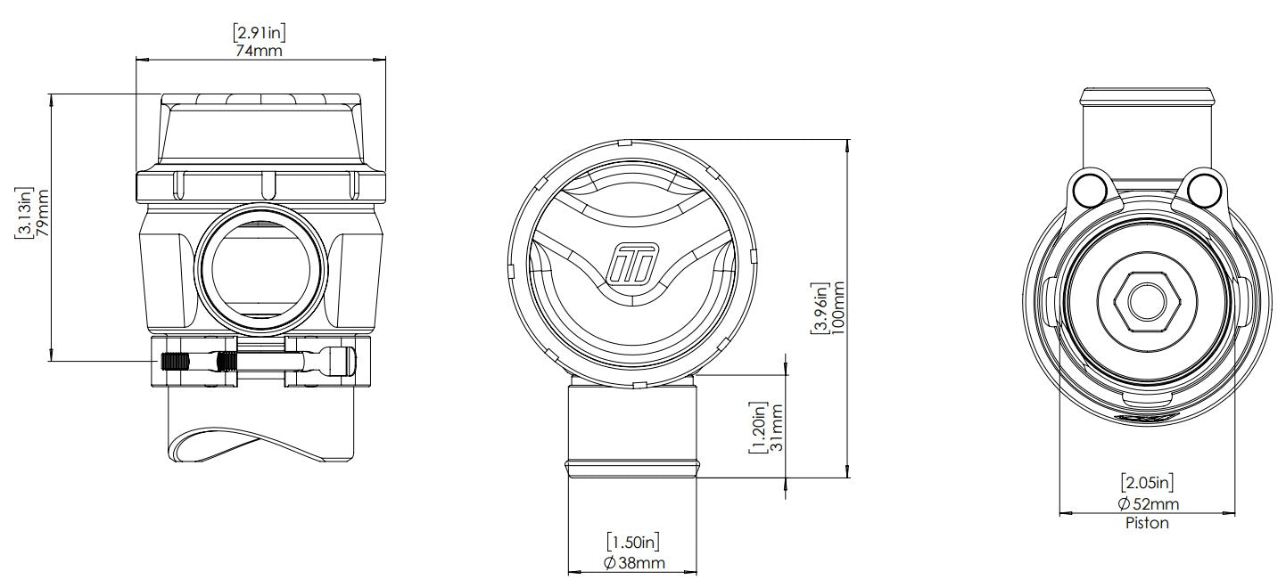 Turbosmart GenV RacePort Plumback Valve (Sleeper)