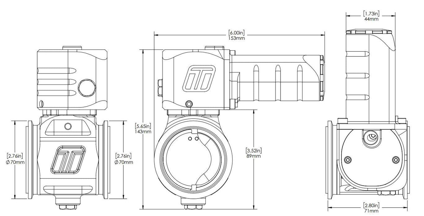 Turbosmart EBG50 Electronic BoostGate50 Charge Air Valve