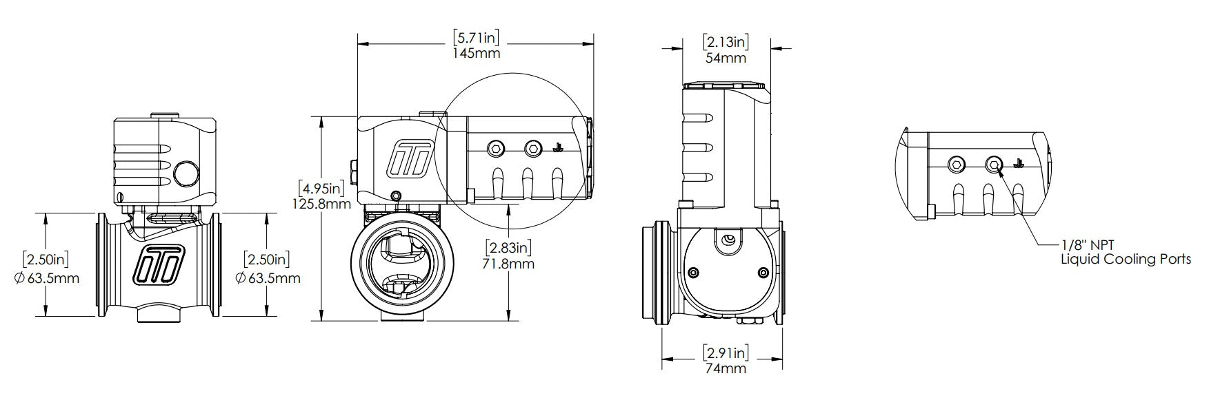 Turbosmart Electronic StraightGate40 ESG40 External Wastegate