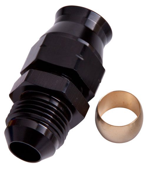 Tube to Male AN Adapter 3/8" to -6AN AF108-06BLK