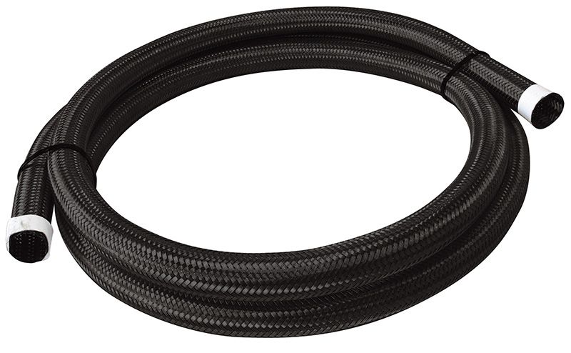 111 Series Black Stainless Steel Braided Cover 9/16" (14mm) I.D AF111-014-2MBLK