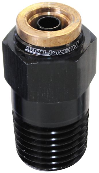 120 Series Straight 1/8" NPT to 1/4" Push to Connect Fitting AF121-04-02BLK