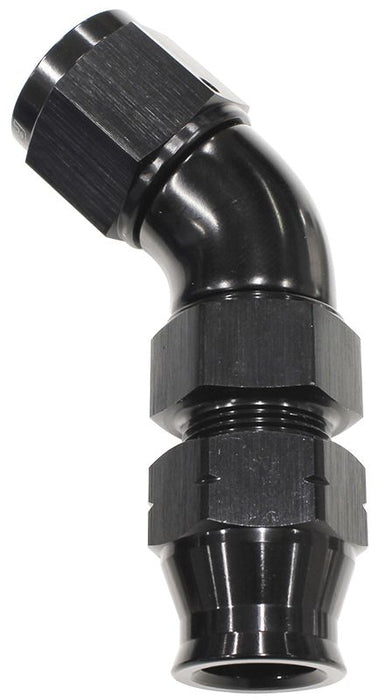 45° Tube to Female AN Adapter 1/4" to -4AN AF129-04BLK